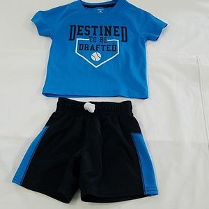 🌷18 month boys Basketball shirt and shorts set